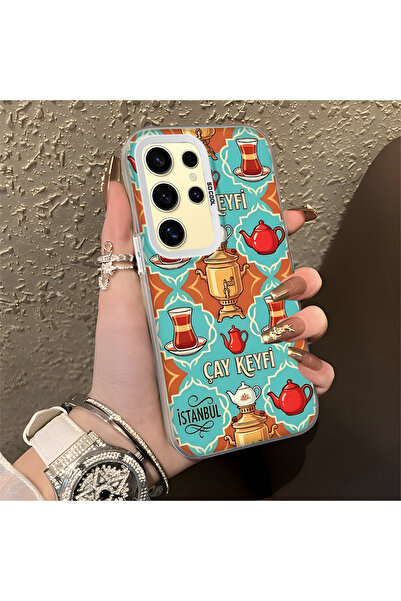 Hontinga حافظة هاتف سامسونج جالاكسي S24 الترا متوافقة مع حافة السيليكون الصلب...