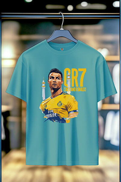 BookOrBook G.O.A.T Cristiano Ronaldo Al Nassr Double Yarn Woven 100% Cotton P...