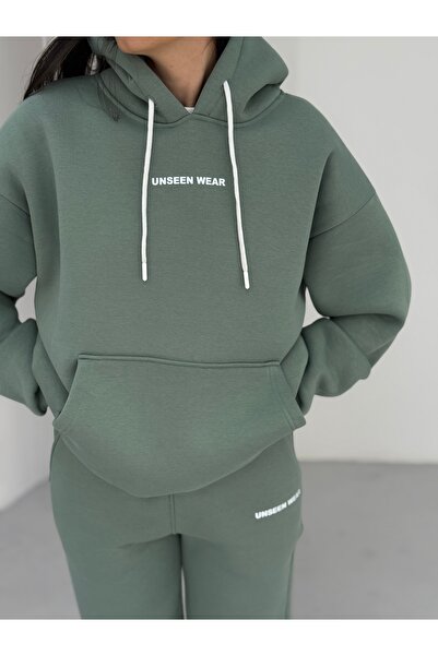 Baycombine35 3 Thread Premium Quality Oversize Sweatshirt with Print Detail