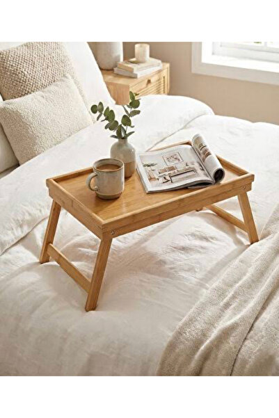 YS Dizayn Katlanabilir KAHVALTI MASASI YATAK ÜSTÜ