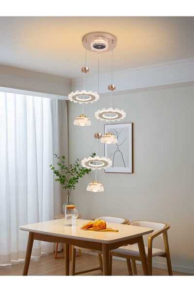 best power LED Pendant Lights, 3 Lights, Gold