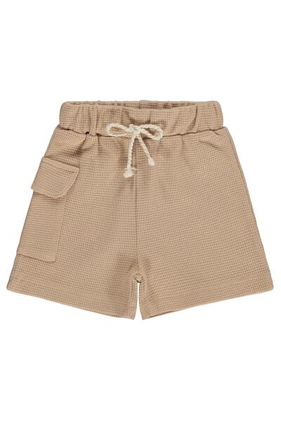 Civil Baby Plain Pocketed Shorts for 6-18 Months - Beige 6-9 Months