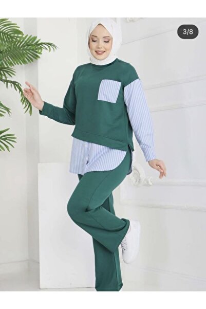 SHİROSA Garni Detailed Double Bottom and Top Set