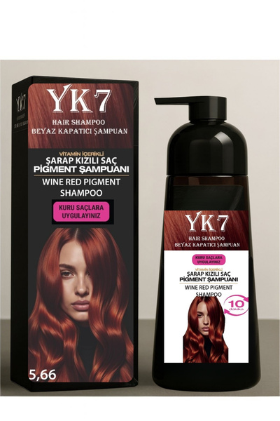 yk7 kozmetik yk7 Beyaz Kapatıcı Pratik Boya Şampuan 300 ml. 13 Renk Seçeneği