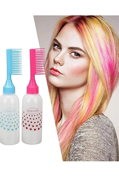 mucit home Boyama Şişesi Aplikatör Saç Bakım Tarağı Saç Bakım Yağı Saç Boyama...