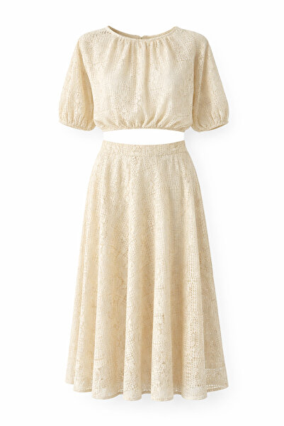HAZELANNA Set bluză și fustă din dantelă