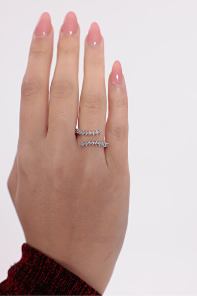 EKİDORA Waterway Model Steel Ring Women's Adjustable Gold Silver Color Stylis...