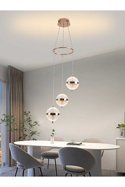 best power LED Pendant Lights, 3 Lights, Gold