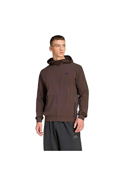 adidas Men's Brown Jacket D4T Hybrid Fz H Kb0804