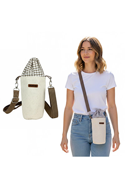 woodycord Ручна робота Крем Габардін Збірний Термос Чохол