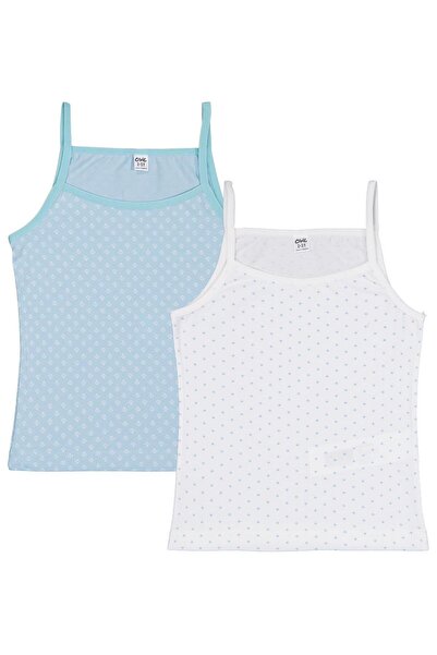Civil Girls Mint-Ecru 2-Piece Undershirt Set for Girls 2-10 Years - Standard ...