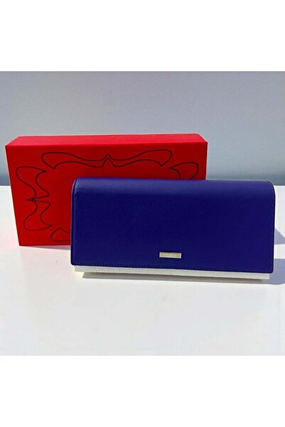 velve Women's Wallet made of genuine Leather , multiple compartments, blue, i...