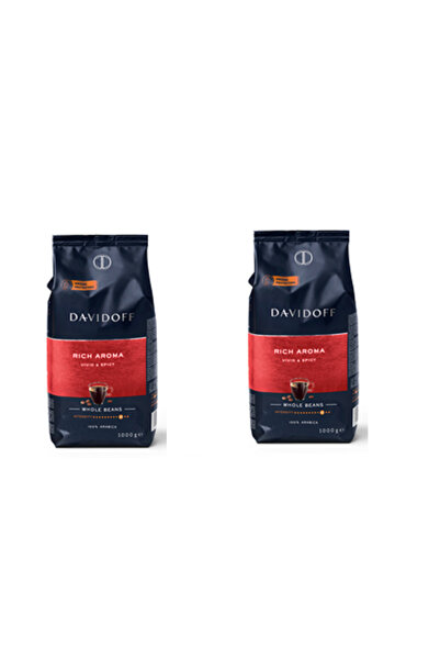 Davidoff Rich Aroma Coffee Beans 1 Kg - 2 Pieces (two Pieces)