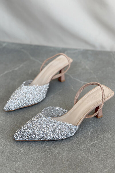 GOFFSHOES Pantofi de damă Monezza cu toc și pietre de sticlă spartă - Nud