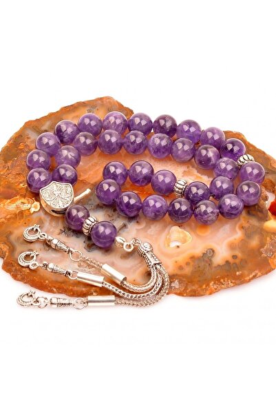 Taşmir Amethyst Stone 10 mm Natural Stone Prayer Beads
