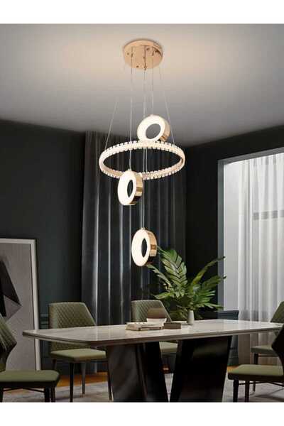 best power Pendant light with three gold lights