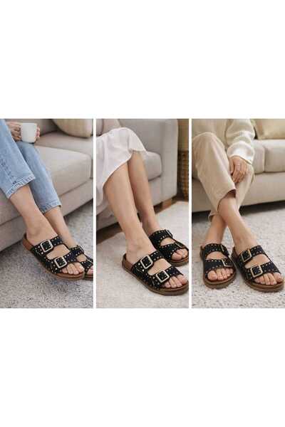 madam gold Ορθοπεδικές Καθημερινές Αντιολισθητικές Παντόφλες με Μαλακή Δερμάτ...