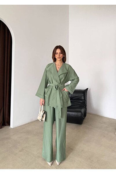 modazoom Women's Two-Piece Top and Bottom Set with Tie