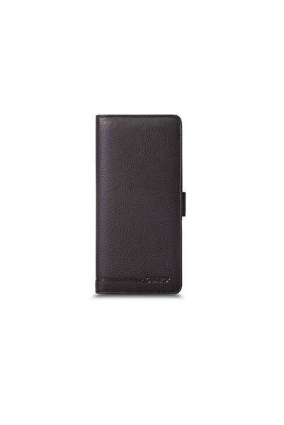 GUARD Black Genuine Leather Phone Holder Wallet // Grd260225Wt46