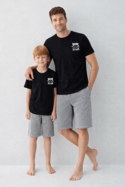 Arnetta Father & Son Shorts Set, (Sold Separately), 100% Cotton, Crew Neck, S...