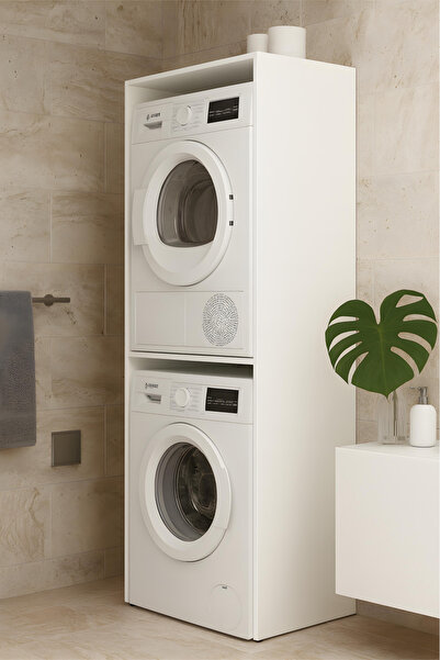 Ysf Ravoni Home Premium MDF Çamaşır ve Kurutma Makinesi Dolabı