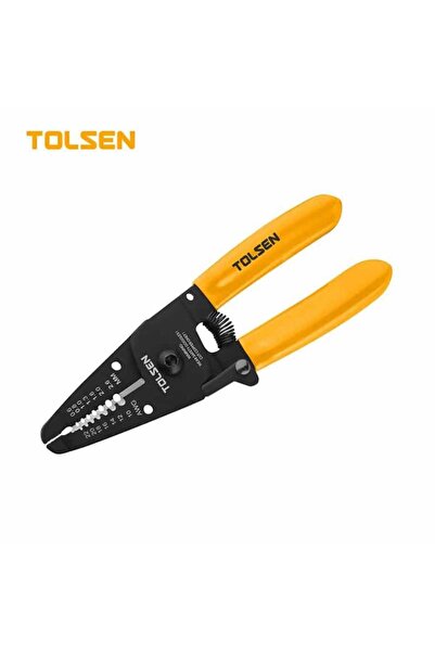 TOLSEN أدوات 7 في 1: أداة تعرية الأسلاك 6 بوصة (160 مم) موديل 38051
