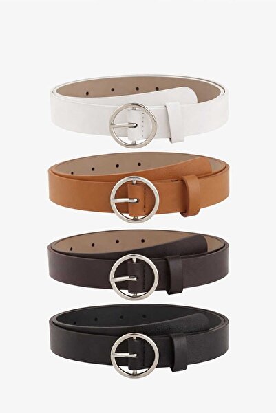 beltavora 4lü set gümüş kemer