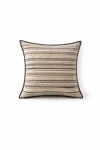 RİTMOHOME Stil rustic, vintage, țesătură antică, scandinavă, maro, husă de pernă texturată, set combinat din 3 piese