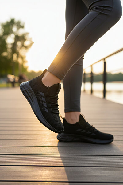 enoch حذاء جري خفيف الوزن للسيدات، حذاء رياضي شبكي منسوج يسمح بالتهوية