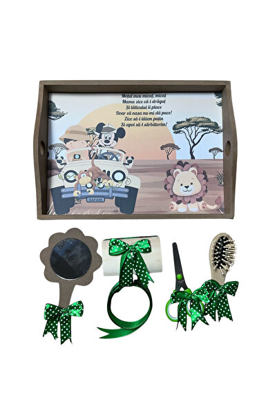 Your Baby Store Set tavita pentru taiere mot la baietei – verde cu cu tematic...