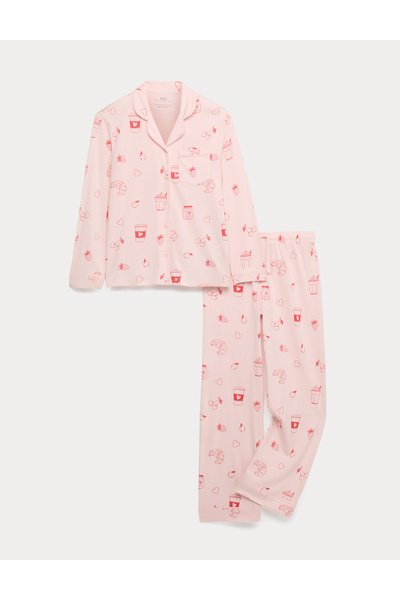Marks & Spencer Desenli Pijama Takımı