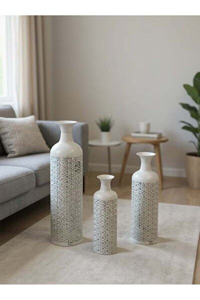 AZOZ MERCHLY Living Metal Decorative Vases Set of 3