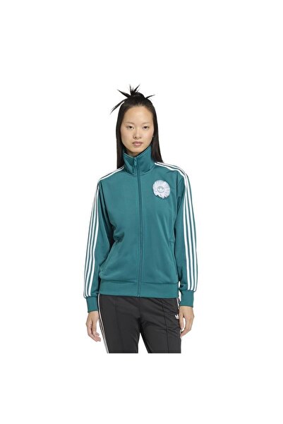 adidas Kr9319-K Tulle Fb Tt Women's Jacket Turquoise