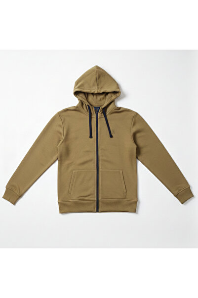 Giordano Kids’ French Terry Hoodie Jacket with Full-Zip Closure