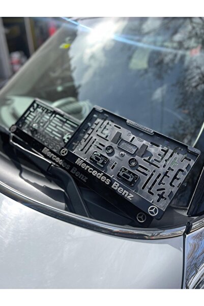 WOODDOOM 3D Mercedes Benz Takmatik Plakalık 1 Tanesi Kare Plakalık
