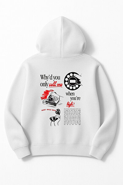 Altair Tr Oversize Unisex Arctic Monkeys Why'D You Print Hooded Sweatshirt