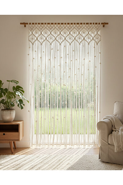 AslanButik Макраме завеса за врата Декорация за стена