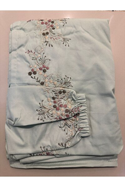 Gerenic A prayer shawl, embroidered, cool cotton, open-to-wear