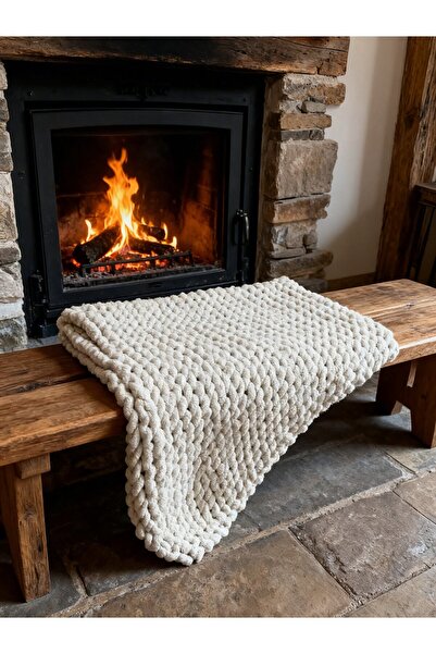 Shiny House Official El Yapımı Dekoratif Koltuk Şalı / Tv Battaniyesi – Kalın...