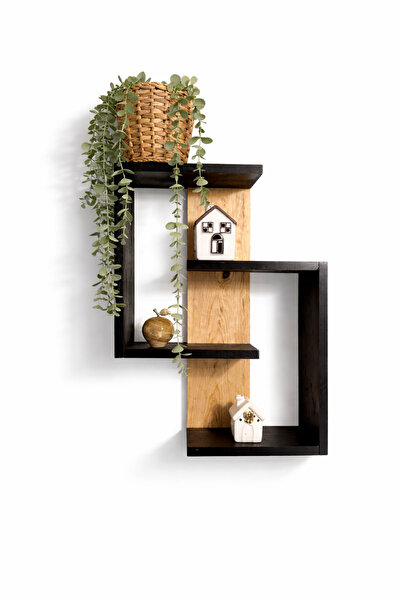 SGT HOME Mahpeyker ( Zigzag Duvar Rafı ) Ahşap