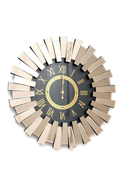 BALKIŞ PİYANO SAAT BRONZ 80 CM ÖNÜ CAMLI