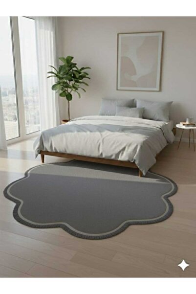 ALTUN CARPET Modern Flat Fringed Daisy Plush Carpet with Anti-Slip Base, 12ml...