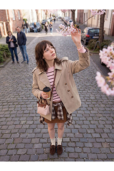 LC Waikiki Shining Store'dan Işıltılı Seçimler Gömlek Roba Yaka Bol Dikim Kad...