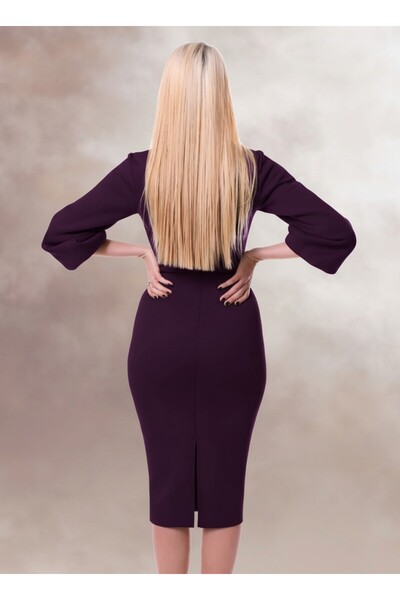 Novak Couture Rochie midi violet Valletta