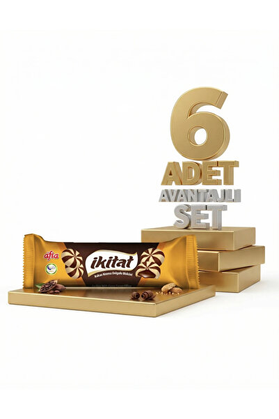 Afia İkitat Kakao Krema Dolgulu Bisküvi 6x75 Gr
