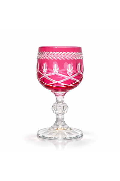 Sudedi Home Colorful Glass Stand for Coffee Side Serving, Cut-Out Patterned, ...