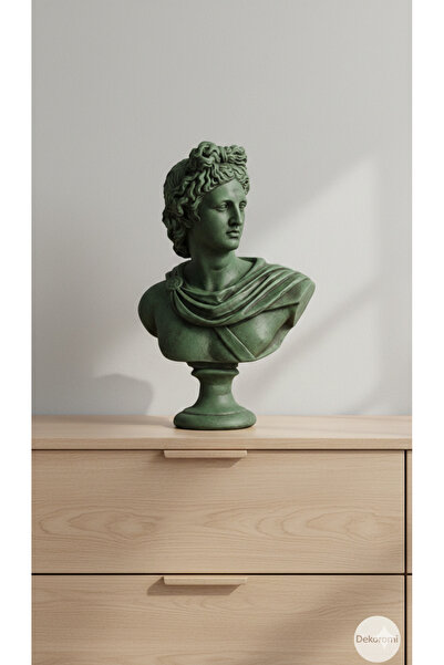 Dekoromi Dekoratif Kaideli Sanatsal Mitolojik Roma Antik Sezar Heykeli (32x22cm)