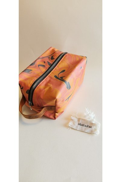 Generic Brand Handmade Marbling Patterned Stylish Makeup Bag, Organizer and Unique Design