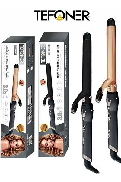 Generic Tefoner easy to temperature hair curler. Curling iron for wavy, curly...