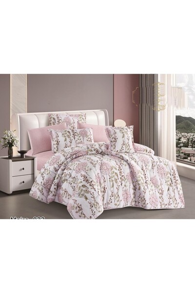 alzawia Single bed set, 4 pieces, summer style, luxurious floral print